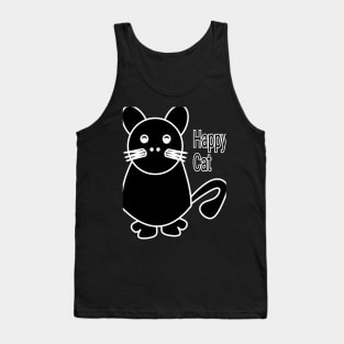 Happy cat Tank Top